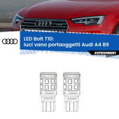 0 Luci Vano Portaoggetti LED Audi A4 B9 2015 - 2019: T10 Bolt T10: LED Bolt 6000k (Coppia)