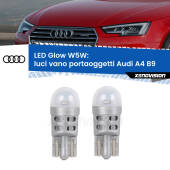 0 Luci Vano Portaoggetti LED Audi A4 B9 2015 - 2019: W5W Glow a Luce Calda W5W: LED Glow Bianco Caldo (Coppia)