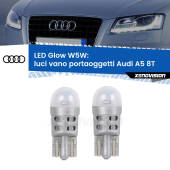 0 Luci Vano Portaoggetti LED Audi A5 8T 2007 - 2017: W5W Glow a Luce Calda W5W: LED Glow Bianco Caldo (Coppia)