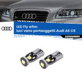 0 Luci Vano Portaoggetti LED Audi A6 C6 2004 - 2011: W5W Fly W5W: Lampadine LED Fly 6000k (Coppia)