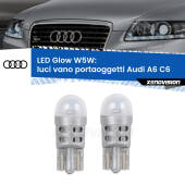 0 Luci Vano Portaoggetti LED Audi A6 C6 2004 - 2011: W5W Glow a Luce Calda W5W: LED Glow Bianco Caldo (Coppia)