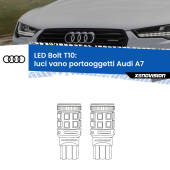 0 Luci Vano Portaoggetti LED Audi A7 2010 - 2018: T10 Bolt T10: LED Bolt 6000k (Coppia)