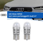 0 Luci Vano Portaoggetti LED Audi A7 2010 - 2018: W5W Glow a Luce Calda W5W: LED Glow Bianco Caldo (Coppia)