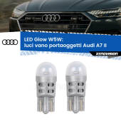 0 Luci Vano Portaoggetti LED Audi A7 II 2019 in poi: W5W Glow a Luce Calda W5W: LED Glow Bianco Caldo (Coppia)