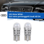0 Luci Vano Portaoggetti LED Audi A8 D4 2009 - 2018: W5W Glow a Luce Calda W5W: LED Glow Bianco Caldo (Coppia)