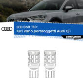 0 Luci Vano Portaoggetti LED Audi Q3 2011 - 2018: T10 Bolt T10: LED Bolt 6000k (Coppia)