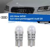 0 Luci Vano Portaoggetti LED Audi Q5 2008 - 2017: W5W Glow a Luce Calda W5W: LED Glow Bianco Caldo (Coppia)