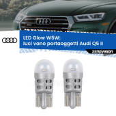 0 Luci Vano Portaoggetti LED Audi Q5 II 2018 in poi: W5W Glow a Luce Calda W5W: LED Glow Bianco Caldo (Coppia)
