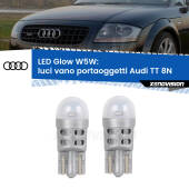 0 Luci Vano Portaoggetti LED Audi TT 8N 1998 - 2006: W5W Glow a Luce Calda W5W: LED Glow Bianco Caldo (Coppia)