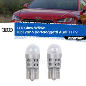 0 Luci Vano Portaoggetti LED Audi TT FV 2014 - 2018: W5W Glow a Luce Calda W5W: LED Glow Bianco Caldo (Coppia)