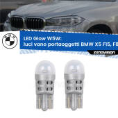 0 Luci Vano Portaoggetti LED BMW X5 F15, F85 2014 - 2018: W5W Glow a Luce Calda W5W: LED Glow Bianco Caldo (Coppia)