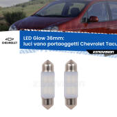 0 Luci Vano Portaoggetti LED Chevrolet Tacuma U100 2005 - 2008: C5W Glow a Luce Calda (Coppia) C5W: LED Glow Bianco Caldo 36mm (Coppia)