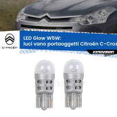 0 Luci Vano Portaoggetti LED Citroën C-Crosser 2007 - 2012: W5W Glow a Luce Calda W5W: LED Glow Bianco Caldo (Coppia)