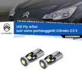0 Luci Vano Portaoggetti LED Citroën C3 II 2009 - 2016: W5W Fly W5W: Lampadine LED Fly 6000k (Coppia)