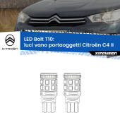 0 Luci Vano Portaoggetti LED Citroën C4 II 2009 - 2016: T10 Bolt T10: LED Bolt 6000k (Coppia)