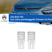 0 Luci Vano Portaoggetti LED Citroën C4 Picasso II 2013 in poi: T10 Bolt T10: LED Bolt 6000k (Coppia)