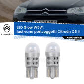 0 Luci Vano Portaoggetti LED Citroën C5 II 2008 - 2014: W5W Glow a Luce Calda W5W: LED Glow Bianco Caldo (Coppia)