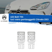 0 Luci Vano Portaoggetti LED Citroën DS3  2009 - 2015: T10 Bolt T10: LED Bolt 6000k (Coppia)