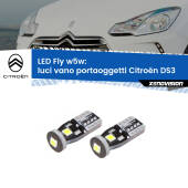 0 Luci Vano Portaoggetti LED Citroën DS3  2009 - 2015: W5W Fly W5W: Lampadine LED Fly 6000k (Coppia)