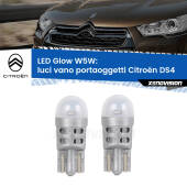 0 Luci Vano Portaoggetti LED Citroën DS4 2011 - 2015: W5W Glow a Luce Calda W5W: LED Glow Bianco Caldo (Coppia)