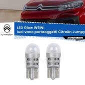 0 Luci Vano Portaoggetti LED Citroën Jumpy III 2016 in poi: W5W Glow a Luce Calda W5W: LED Glow Bianco Caldo (Coppia)