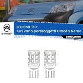 0 Luci Vano Portaoggetti LED Citroën Nemo 2008 in poi: T10 Bolt T10: LED Bolt 6000k (Coppia)