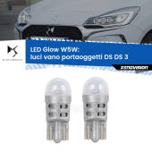 0 Luci Vano Portaoggetti LED DS DS 3 2015 in poi: W5W Glow a Luce Calda W5W: LED Glow Bianco Caldo (Coppia)