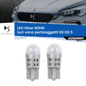 0 Luci Vano Portaoggetti LED DS DS 5 2015 in poi: W5W Glow a Luce Calda W5W: LED Glow Bianco Caldo (Coppia)