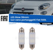 0 Luci Vano Portaoggetti LED Fiat 500L 2012 - 2018: C5W Glow a Luce Calda (Coppia) C5W: LED Glow Bianco Caldo 36mm (Coppia)