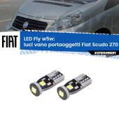0 Luci Vano Portaoggetti LED Fiat Scudo 270 2007 - 2016: W5W Fly W5W: Lampadine LED Fly 6000k (Coppia)