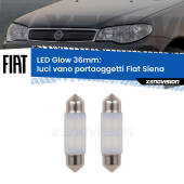 0 Luci Vano Portaoggetti LED Fiat Siena  1996 - 2012: C5W Glow a Luce Calda (Coppia) C5W: LED Glow Bianco Caldo 36mm (Coppia)