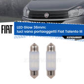 0 Luci Vano Portaoggetti LED Fiat Talento III 2016 - 2020: C5W Glow a Luce Calda (Coppia) C5W: LED Glow Bianco Caldo 36mm (Coppia)