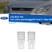 0 Luci Vano Portaoggetti LED Ford C-Max Mk2 2011 - 2019: T10 Bolt T10: LED Bolt 6000k (Coppia)