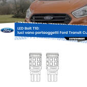 0 Luci Vano Portaoggetti LED Ford Transit Custom  2012 - 2022: T10 Bolt T10: LED Bolt 6000k (Coppia)