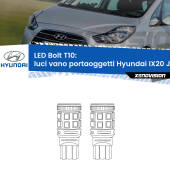 0 Luci Vano Portaoggetti LED Hyundai IX20 JC 2010 in poi: T10 Bolt T10: LED Bolt 6000k (Coppia)