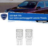 0 Luci Vano Portaoggetti LED Lancia Thesis  2002 - 2009: T10 Bolt T10: LED Bolt 6000k (Coppia)
