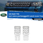 0 Luci Vano Portaoggetti LED Land rover Freelander 2 L359 2006 - 2014: T10 Bolt T10: LED Bolt 6000k (Coppia)