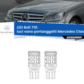 0 Luci Vano Portaoggetti LED Mercedes Classe-C W204 2007 - 2014: T10 Bolt T10: LED Bolt 6000k (Coppia)