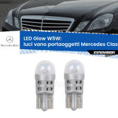 0 Luci Vano Portaoggetti LED Mercedes Classe-E W212 2009 - 2016: W5W Glow a Luce Calda W5W: LED Glow Bianco Caldo (Coppia)
