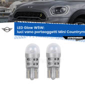 0 Luci Vano Portaoggetti LED Mini Countryman F60 2016 - 2019: W5W Glow a Luce Calda W5W: LED Glow Bianco Caldo (Coppia)