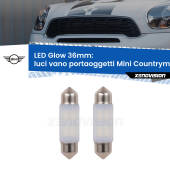 0 Luci Vano Portaoggetti LED Mini Countryman R60 2010 - 2016: C5W Glow a Luce Calda (Coppia) C5W: LED Glow Bianco Caldo 36mm (Coppia)