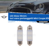 0 Luci Vano Portaoggetti LED Mini Coupe R58 2011 - 2015: C5W Glow a Luce Calda (Coppia) C5W: LED Glow Bianco Caldo 36mm (Coppia)