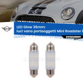 0 Luci Vano Portaoggetti LED Mini Roadster R59 2012 - 2015: C5W Glow a Luce Calda (Coppia) C5W: LED Glow Bianco Caldo 36mm (Coppia)