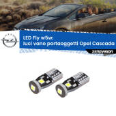 0 Luci Vano Portaoggetti LED Opel Cascada  2013 - 2019: W5W Fly W5W: Lampadine LED Fly 6000k (Coppia)