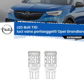 0 Luci Vano Portaoggetti LED Opel Grandland  2017 in poi: T10 Bolt T10: LED Bolt 6000k (Coppia)