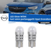 0 Luci Vano Portaoggetti LED Opel Grandland  2017 in poi: W5W Glow a Luce Calda W5W: LED Glow Bianco Caldo (Coppia)