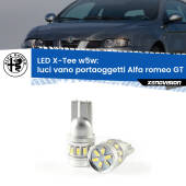 0 Luci Vano Portaoggetti LED per Alfa romeo GT  2003 - 2010: W5W X-Tee W5W (T10) LED X-Tee (Coppia)