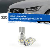 0 Luci Vano Portaoggetti LED per Audi A1  2010 - 2018: W5W X-Tee W5W (T10) LED X-Tee (Coppia)
