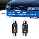 0 Luci Vano Portaoggetti LED per Audi A4 B5 1994 - 2001: C5W BlackForce 36mm (Coppia) C5W 36mm: LED Blackforce 6000k (Coppia)