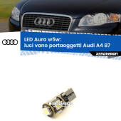 0 Luci Vano Portaoggetti LED per Audi A4 B7 2004 - 2008: Aura w5w W5W: lampadina LED Aura 6000k